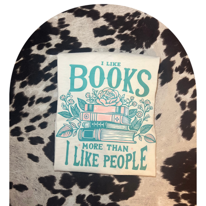 Books More Than People Tee