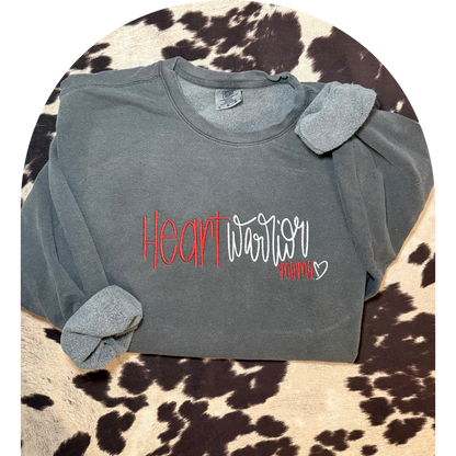 Heart Warrior Mama Crewneck Sweatshirt