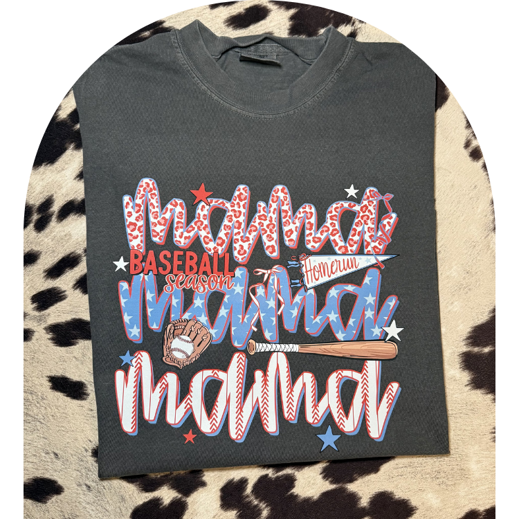 Baseball Season Mama Tee