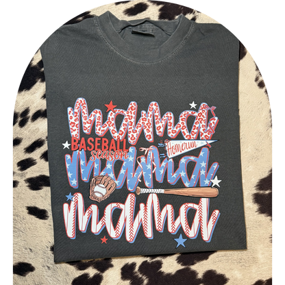 Baseball Season Mama Tee