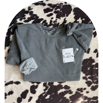 Personalized Teacher Crewneck