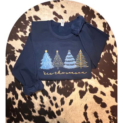 Blue Christmas Crewneck Sweatshirt