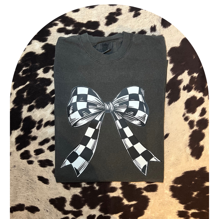 Checkered Coquette Tee