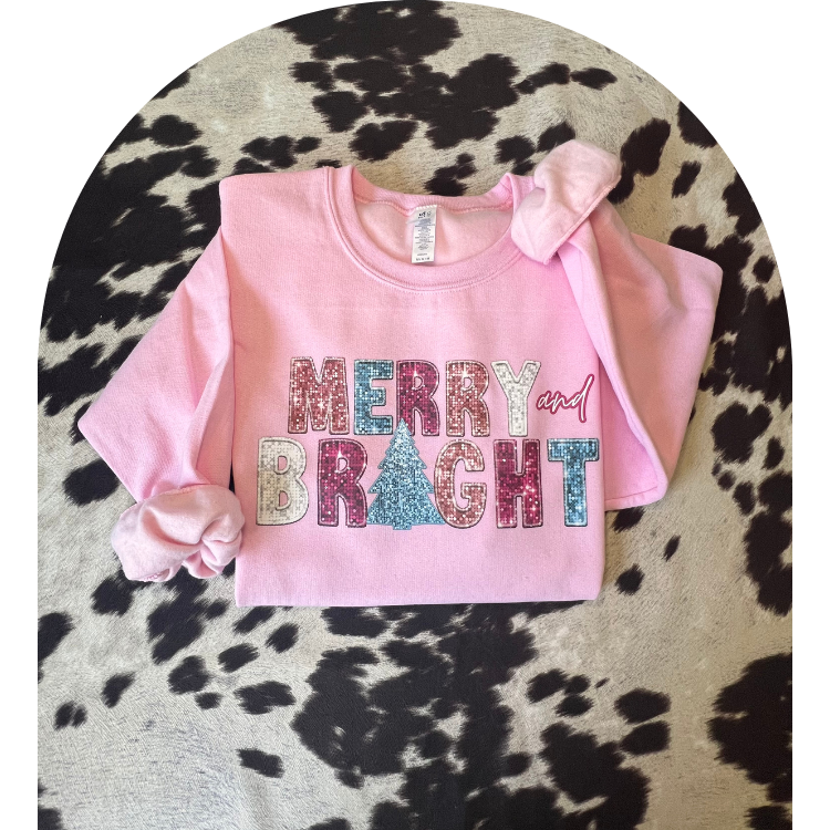 Merry and Bright Crewneck Sweatshirt