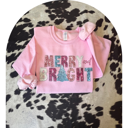 Merry and Bright Crewneck Sweatshirt